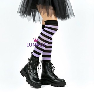 Meia 3/4 Longa ou curta tamanho 34-40 Listrada Cano Alto Halloween Adulto - LUNALU em Oferta na Shopee