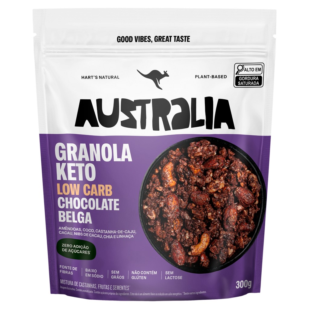Harts - Granola Australia Keto Low Carb - 300g - Belgian Chocolate
