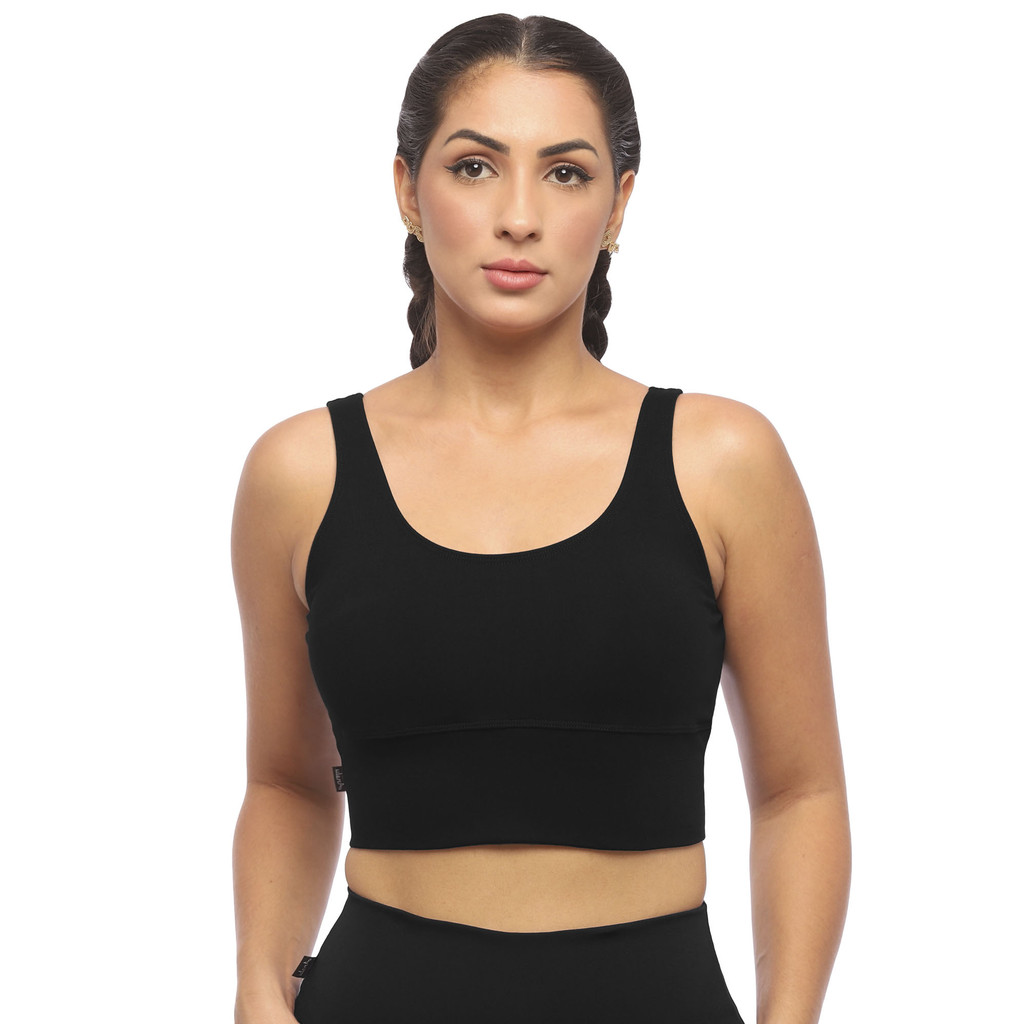 Top Cropped Power  Bojo Removível Supplex