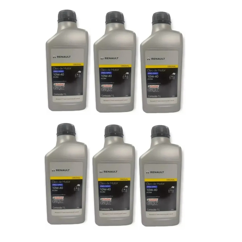 6 Litros Óleo Mineral 10w40 Castrol Gtx Pro Spec A3/B4