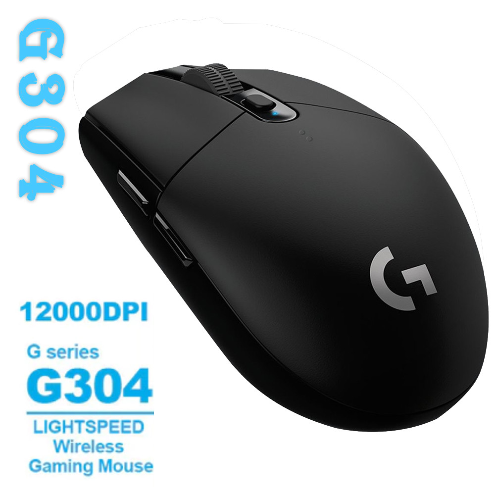 Mouse de três botões sem fio 2.4G G304 com bateria 12.000DPI 400IPS Plug and Play sem unidade pequeno