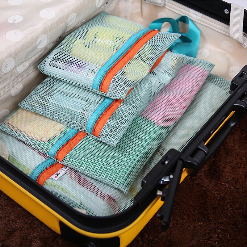 [Envio em 24 horas] Liu Tao bolsa de armazenamento multifuncional para viagem, conjunto de quatro peças com divisórias p