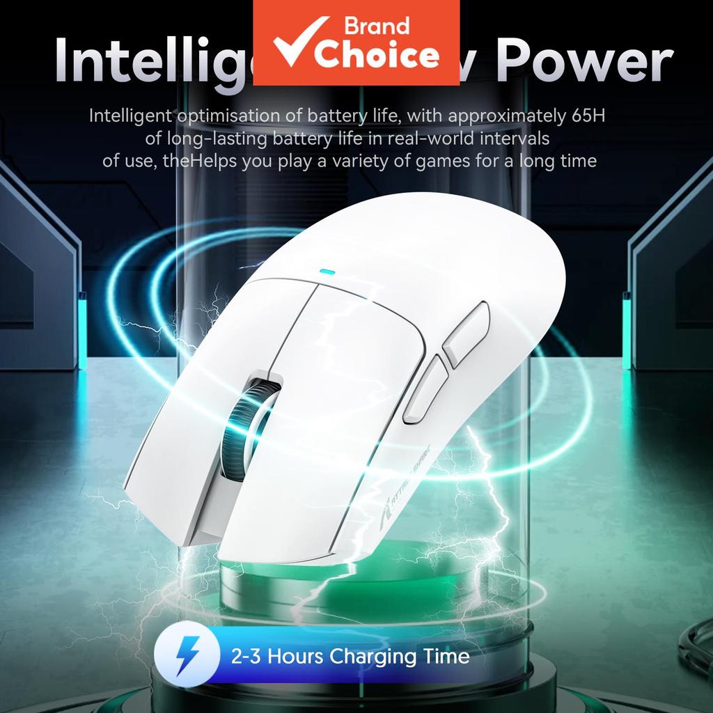 Mouse leve Attack Shark X11 59g 400IPS 40G Aceleração HUANO 20 milhões de cliques para ratos de laptop de escritório