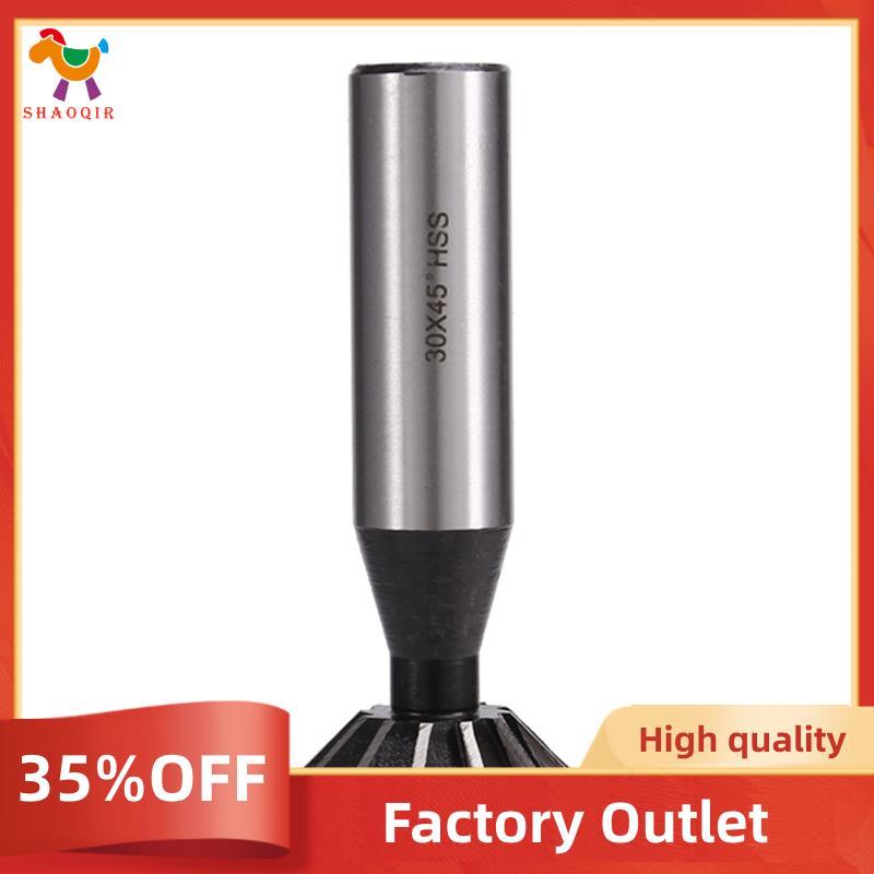 Cortador De Cauda De Andorinha HSS 12 Bordas 32 X 45 ° Graus CNC Router Bit Dovetail Fresa 16mm Haste Reta