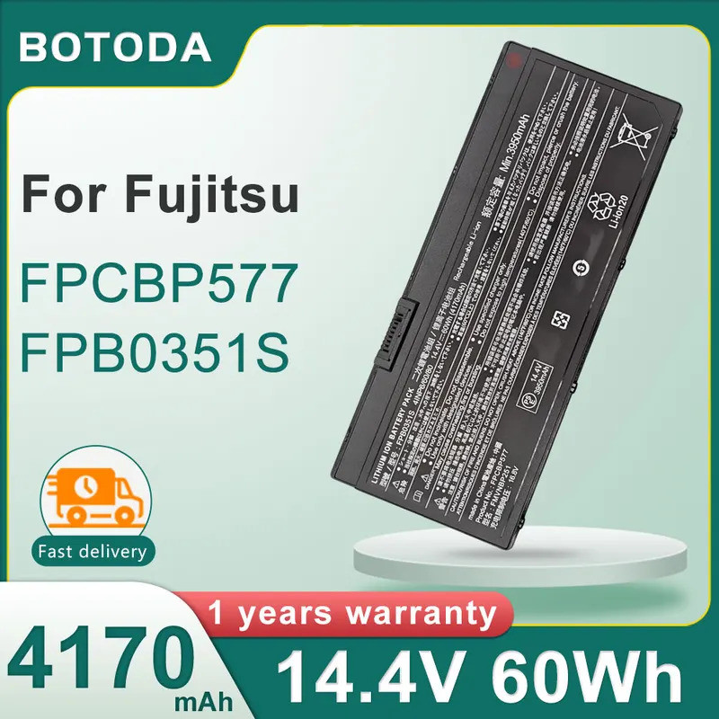 Bateria De laptop Botada 14.4 V 60 Wh 4170mAh FPCBP577 Para Fujitsu LifeBook U7310 U7311 Série FPB0351S FMVNBP251