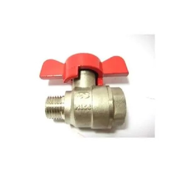 Válvula Esfera Borboleta 3/8" M x F  Din 10 - Wog 293