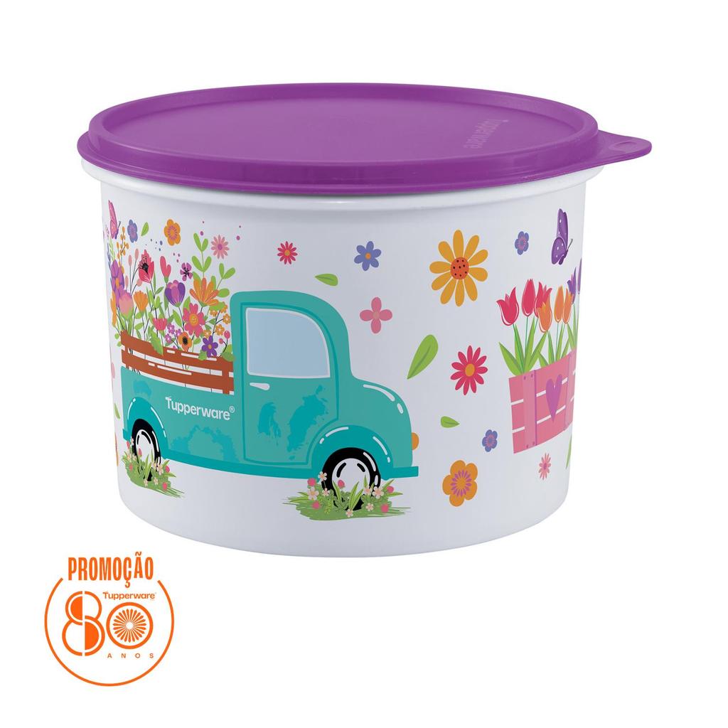 Pote para Armazenar Tupperware Tupper Caixa Caminho Das Flores 2,4L