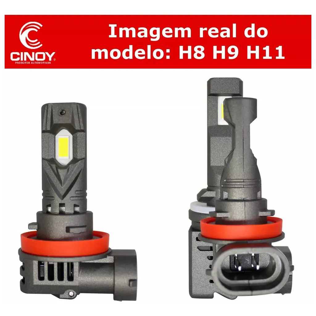 Kit Super Led Cinoy Star H8 H11 6000k 6000 Lumens Lampada — imagem 2 de 2