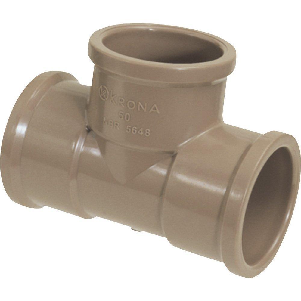 Tee Soldável Krona 20mm - Embalagem com 50 Unidades