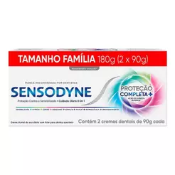 Creme Dental Sensodyne Proteção Completa 90g Embalagem com 2 Unidades