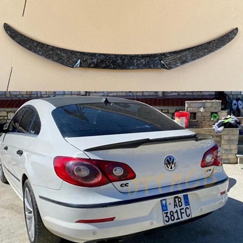 Para Volkswagen Passat CC 2009-2018 Estilo M4 Fibra De Carbono/FRP Preto Brilhante Spoiler Traseiro Asa Do Porta-Malas