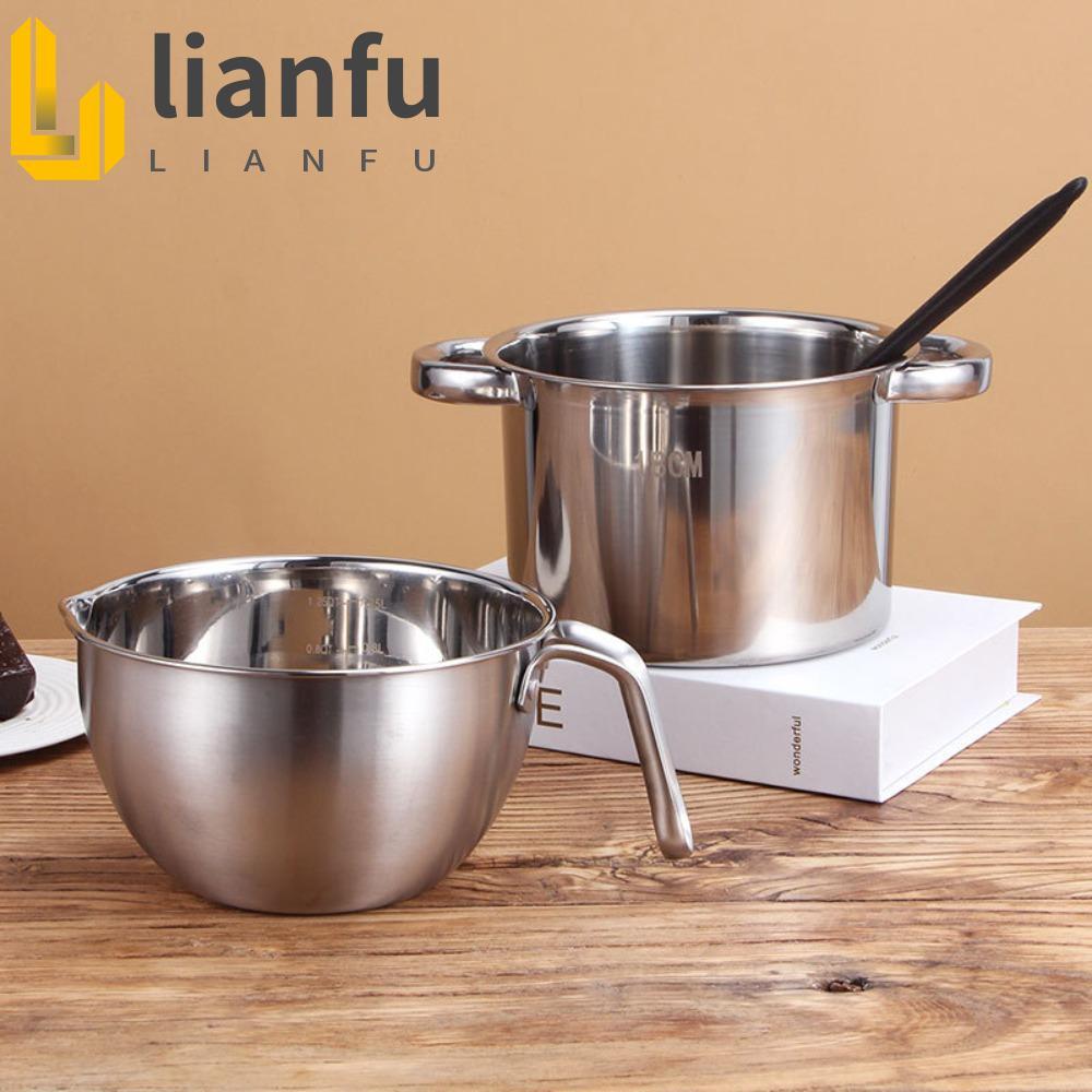 Conjunto De Pote De Derretimento De Chocolate LIANFU , Com Panela De Caldeira Dupla De Aço Inoxidável 304 Em Escala