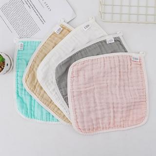 Toalha quadrada de gaze de algodão, toalha de Saliva para bebê recém-nascido, lenço colorido de alta densidade, toalha p