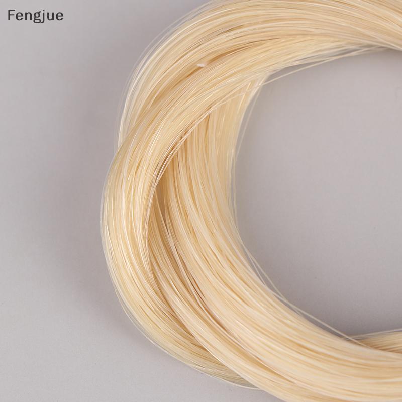 Fengjue Cavalo Cauda Violino Arco Cordas Peças Natural Crina Tipo Universal Branco Para Viola Violoncelo Cabelo BR