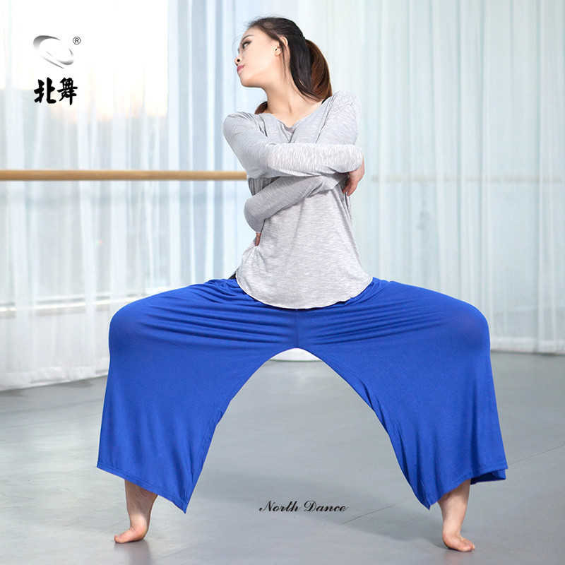 Roupas de dança quadrada para dança do norte, calças modernas para prática de dança, calças largas, dança clássica, roup