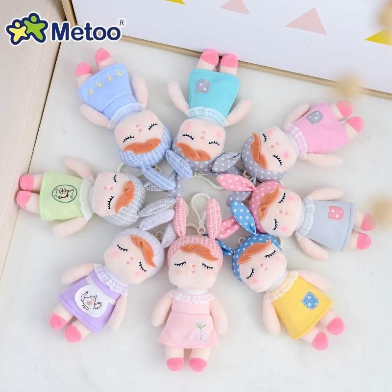 2026 novo estilo metoo Mi coelho Mini charme Ou Belle brinquedo de pelúcia chaveiro pequeno pingente boneca presente de
