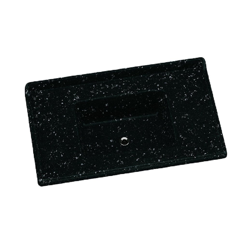 Pia Sintética para Cozinha 85x50 cm Aj Rorato Preto