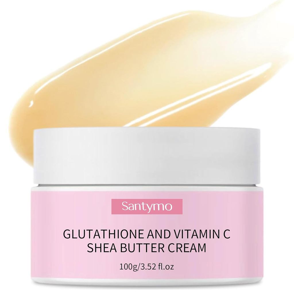 Creme Hidratante Facial com Glutationa, Vitamina C e Manteiga de Karité - Creme Facial Hidratante e Reparador com Ácido