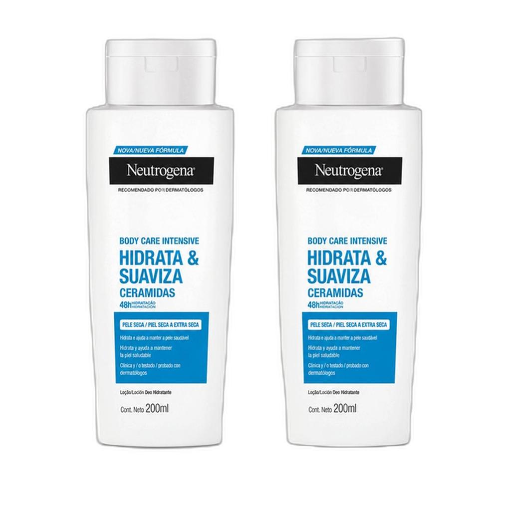 Kit 2 unidades - Hidratante Corporal Neutrogena Body Care Hidrata e Suaviza 200mL