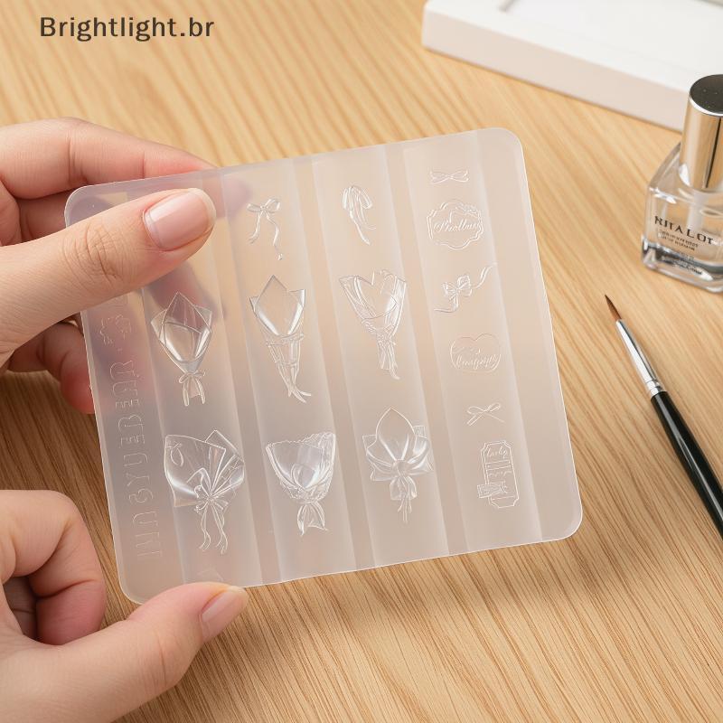 [brightlight.br] Molde De Silicone Sofisticado Para Arte Em Unhas 3D , Design De Vaso De Flores Impressionante Artista D