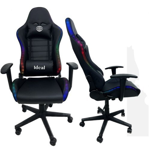 Cadeira Gamer Reclinavel Giratoria Com Iluminacao Led RGB Conforto Ergonomica