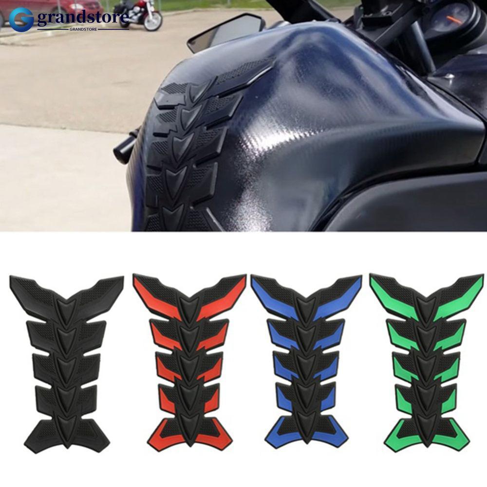 GRANDSTORE 3D Borracha Motocicleta Gel Gás Óleo Tanque De Combustível Almofada Decalque Adesivo L7P5