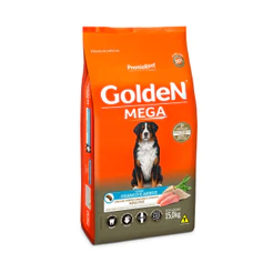 Ração Golden Mega para Cães Adultos de Porte Grande Sabor Frango e Arroz - 15 kg