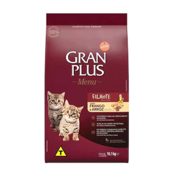 Ração Menu para Gatos Filhotes Sabor Frango e Arroz 10.1Kg GranPlus