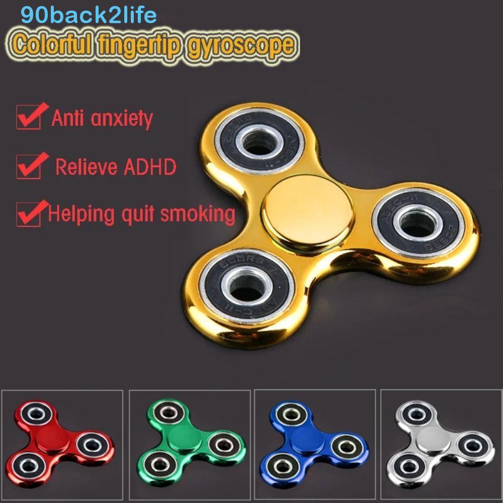 BRBLIFE Hand Spinner , Interessante Giroscópio De Ponta Do Dedo De 4 Rolamentos , Brinquedo De Descompressão Cor Sólida