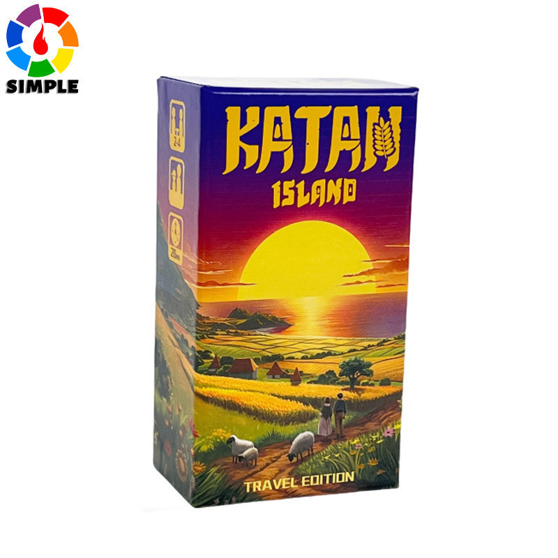 KATAN ISLAND TRAVEL EDITION Tabletop Game | 2-4 Players | Bilingual English & Chinese | Casual Party Card Game