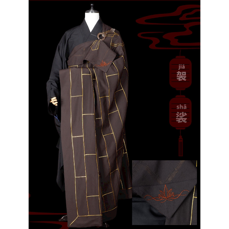 Roupas do Ancestral do Monge Roupas de Cassock Roupas Masculinas Sete Nove Cinco Três Futian