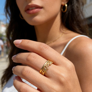 Anel vintage, design exclusivo do reino animal, anel exclusivo para mulheres JZTW VWTS
