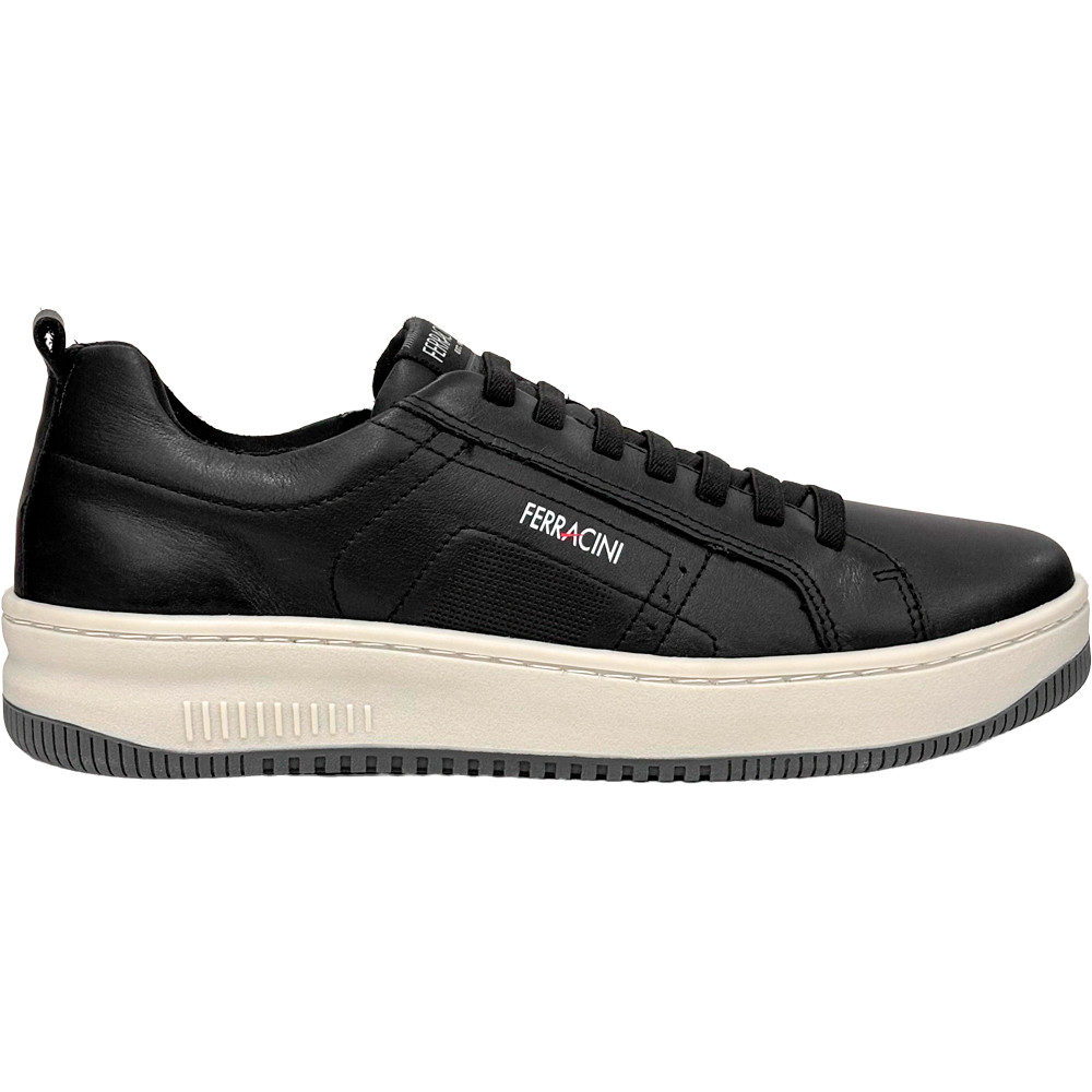 Sapatênis de Couro Ferracini Blur 9261-713A Preto Masculino
