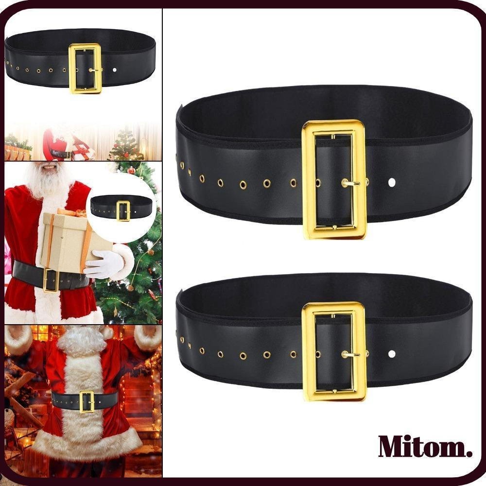 Cinto De Papai Noel MITOM , Vestido Extravagante , Largo Para Performance Em Palco De Natal Masculino De Halloween PU