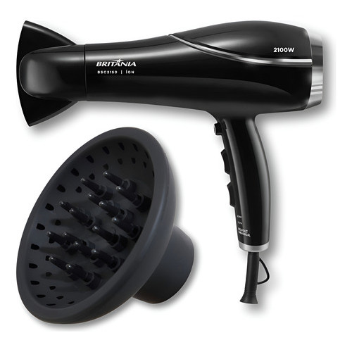 Secador De Cabelos Bivolt 2100w Bsc2150 Britânia