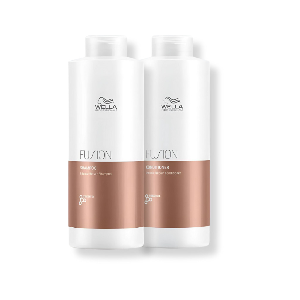 Kit Wella - Shampoo 1L e Condicionador 1L Fusion