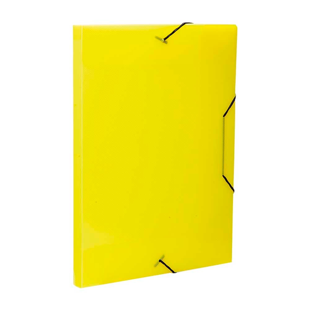 Pasta com elástico A4 2cm amarelo New Line Dello