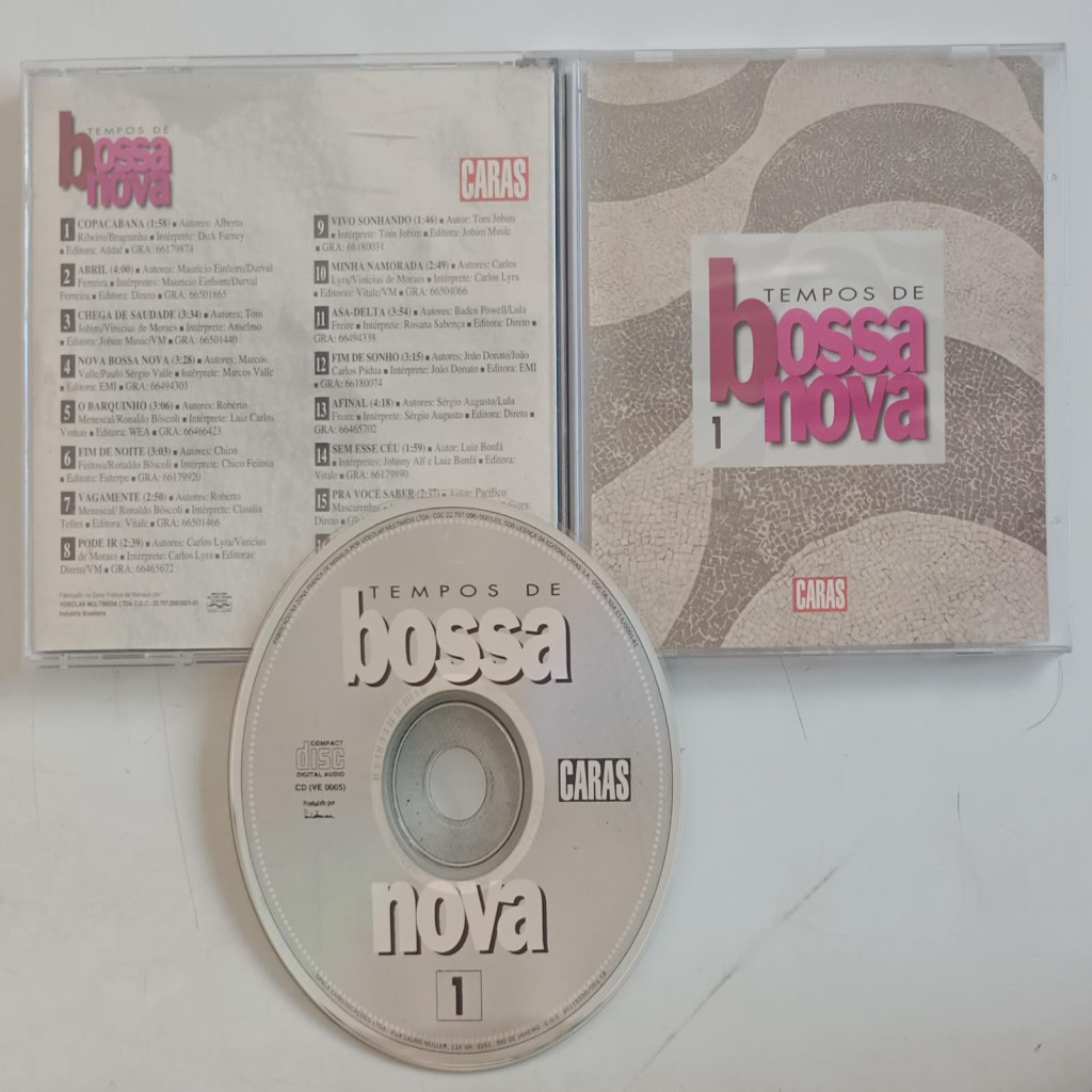 CD VÁRIOS ARTISTAS TEMPOS DE BOSSA NOVA 1 - COLEÇÃO A HISTÓRIA A BOSSA NOVA