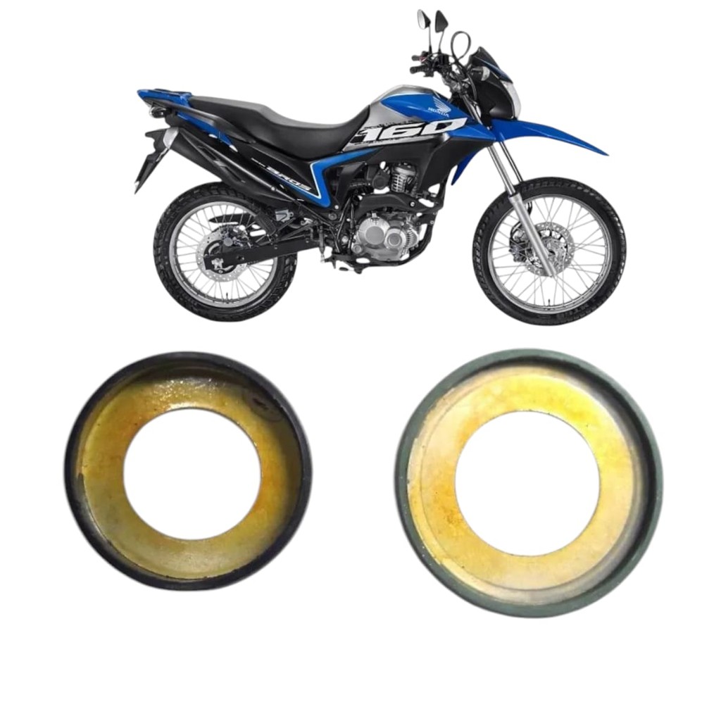 2 Guarda Po Superior + Inferior Caixa Direção Honda Nxr Bros