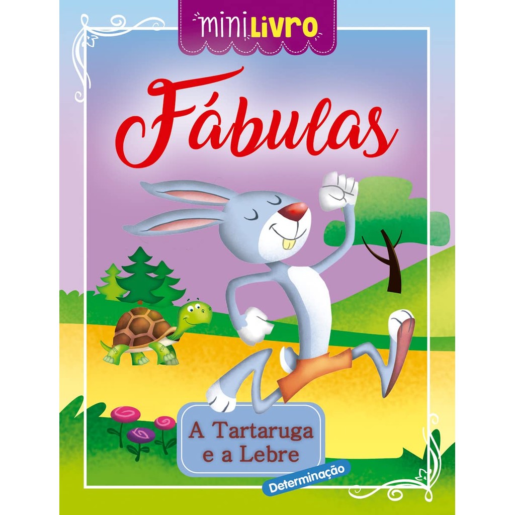 Minilivro Fábulas - A tartaruga e a lebre