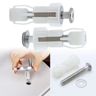 2 Pçs Parafusos De Assento Do Vaso Sanitário Porca Tampa Fixação Superior Kits Montagem Buraco Cego Acessórios Banheiro em Oferta na Shopee