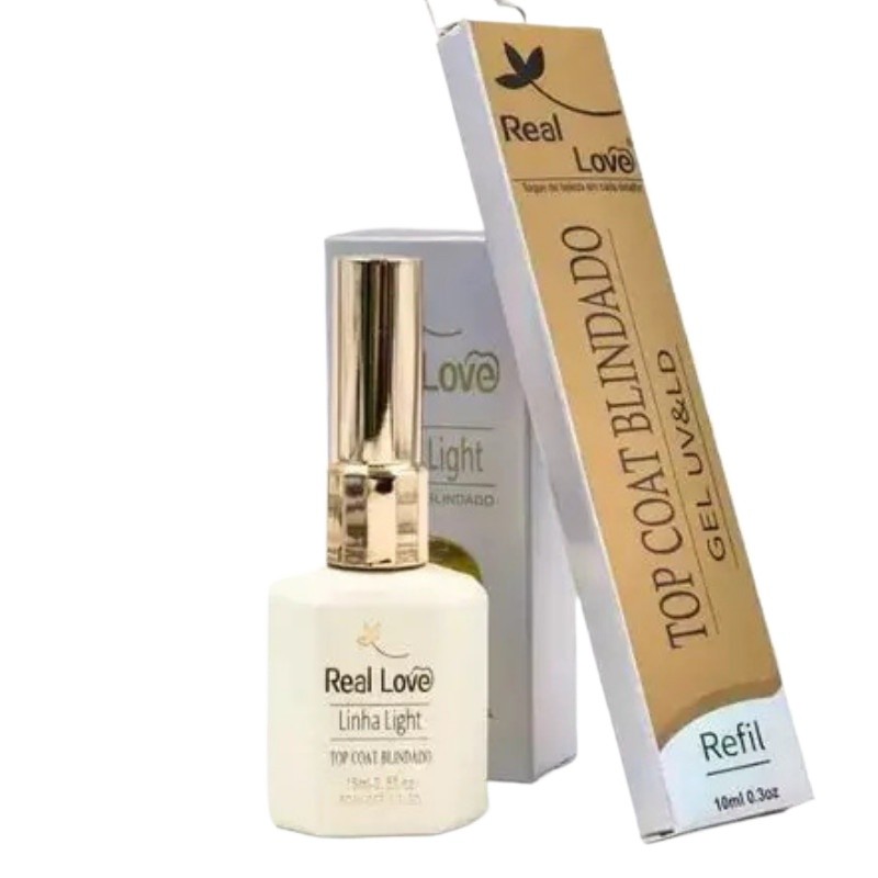 Top Coat Blindado Linha Light 15ml - Real Love em Oferta na Shopee