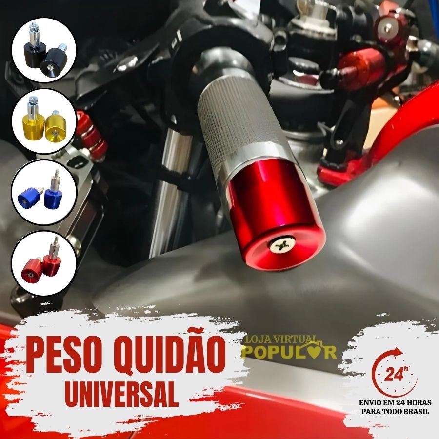 Contra Peso Guidão Cores para Moto Esportivo Par Universal Alumínio Para Qualquer Moto