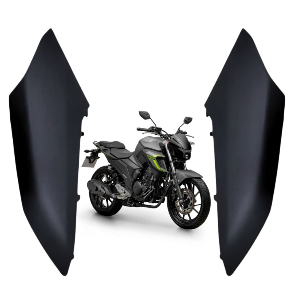 GUIA DE AR ABA TANQUE SUPERIOR PAR PARAMOTOS YAMAHA FAZER 250 FZ25 2024 PRETO FOSCO PARAMOTOS YAMAHA