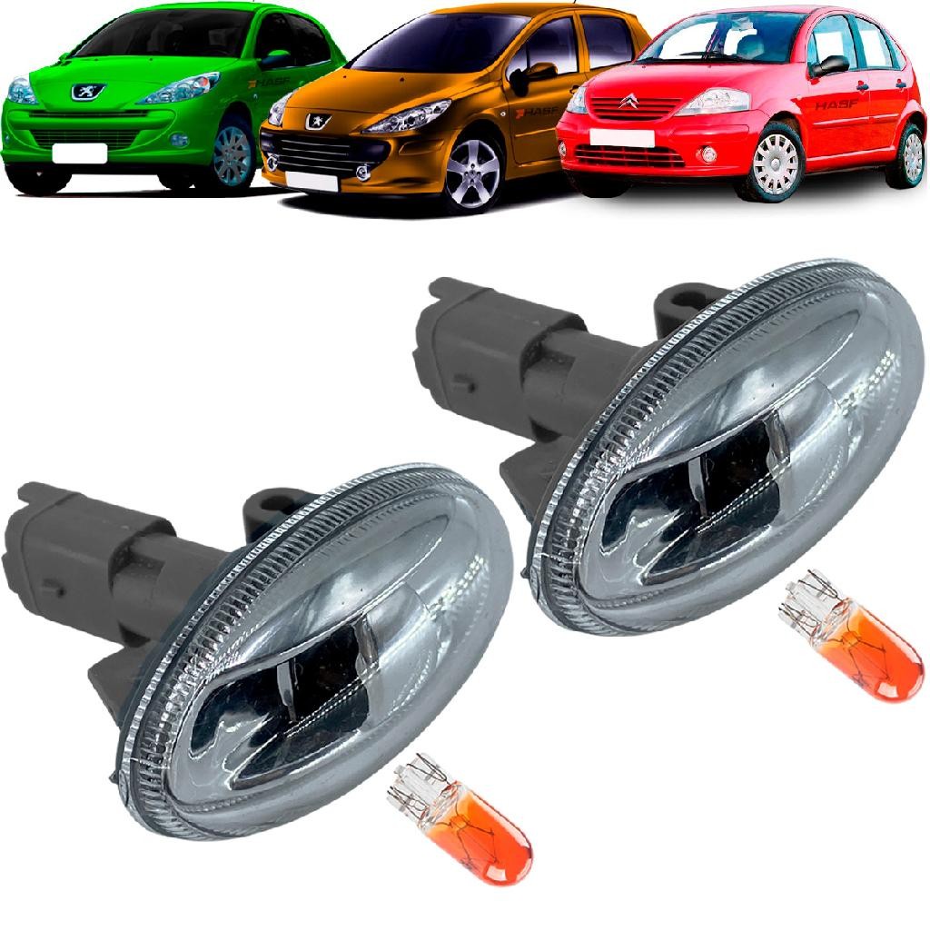 Par Lanterna Pisca Lateral Paralama Peugeot 206 207 307 Hoggar Partner Expert Citroen Berlingo C3 C4 Jumpy