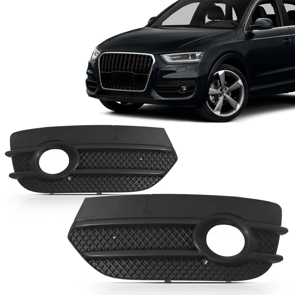 Grade Moldura Milha Audi Q3 2011 2012 2013 2014 2015 Com Furo