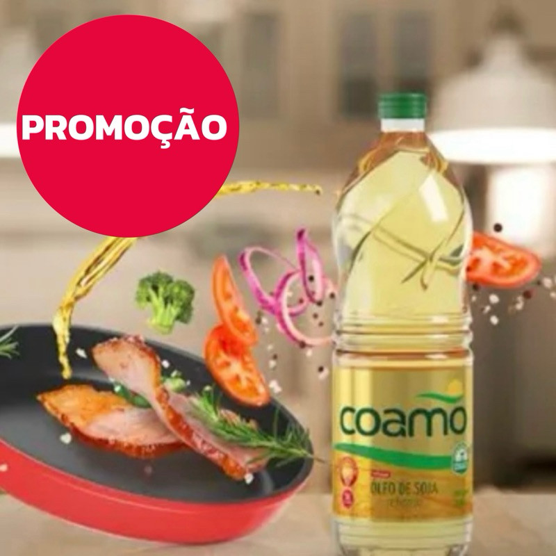 Óleo de Soja Coamo Sem Glúten 900ml