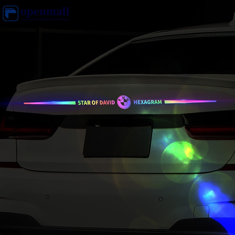 Detalhes do OM 1 Adesivo Laser Refletivo Cores para Carro Moda Decorativa Decalque Frio Impermeável Protetor Solar HXNU