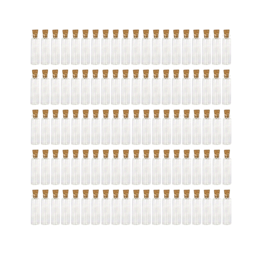 Kit 10 Mini Garrafas de Vidro 2.3ml –  Para Decoração e Lembrancinhas