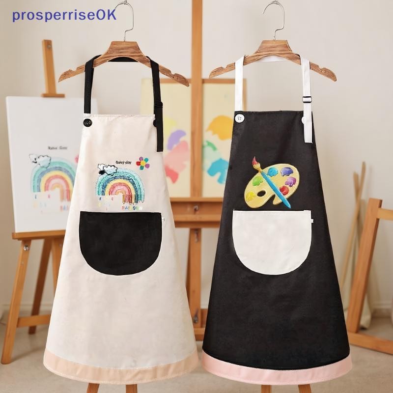 [newpros] 1 Unidade-Pintura De Manga Roupas De Proteção Avental Infantil Meninos E Meninas Comendo Babadores Artísticas  em Oferta na Shopee